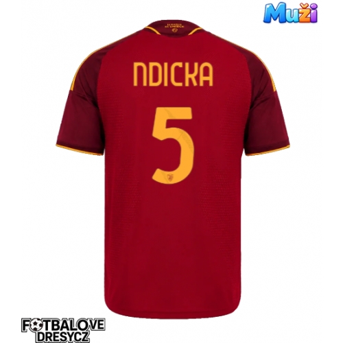 AS Roma Evan Ndicka #5 Domácí Dres 2026-27 Krátký Rukáv AS Roma Evan Ndicka #5 Domácí Dres 2026-27 Krátký Rukáv